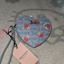 Juicy Couture Strawberry 🍓 heart Wristlet