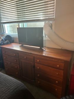 Wooden craftsmen dresser