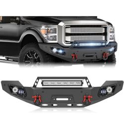 New in the box For F250 F350 F450 Front Bumper Compatible with 2011–2016 3Rd Gen Ford F250 F350 (D621)