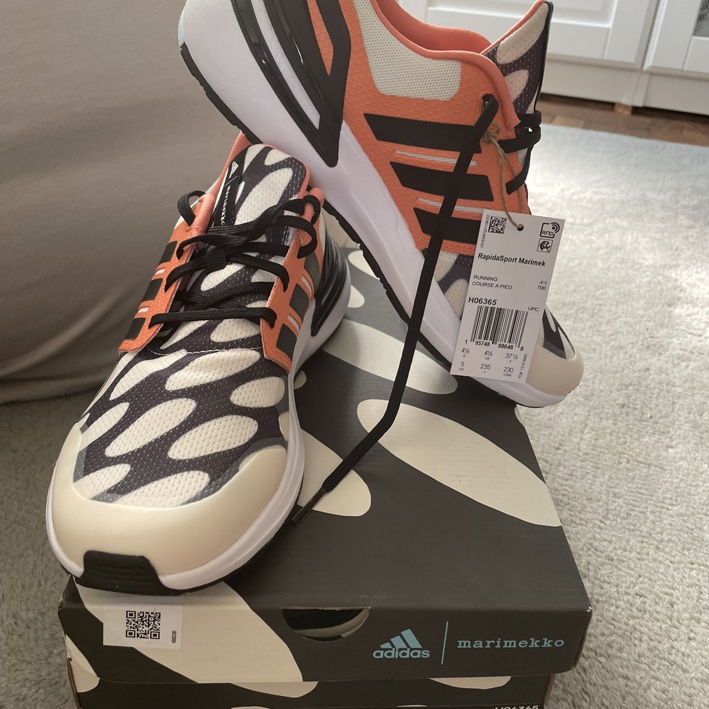 にーと Adidas RapidaSport Marimekko K Joint Designer Shoes for Sale in