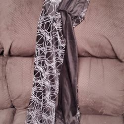 Kids Black & White Halloween Cloak kids large 3 feet long