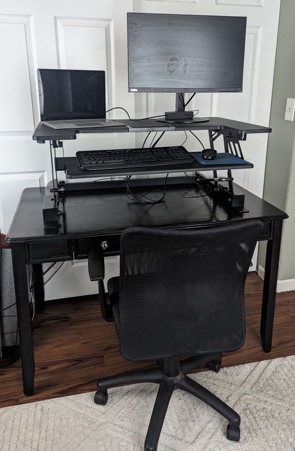 Home Office Standing Desk & Chair Set