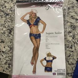 Sexy by Leg Avenue Sequin Sailor Costume / Halloween Costume