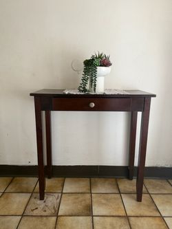 Dark Wood Console Table