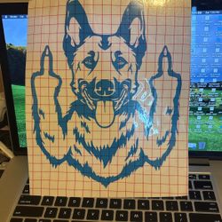 Doggy window decal sticker