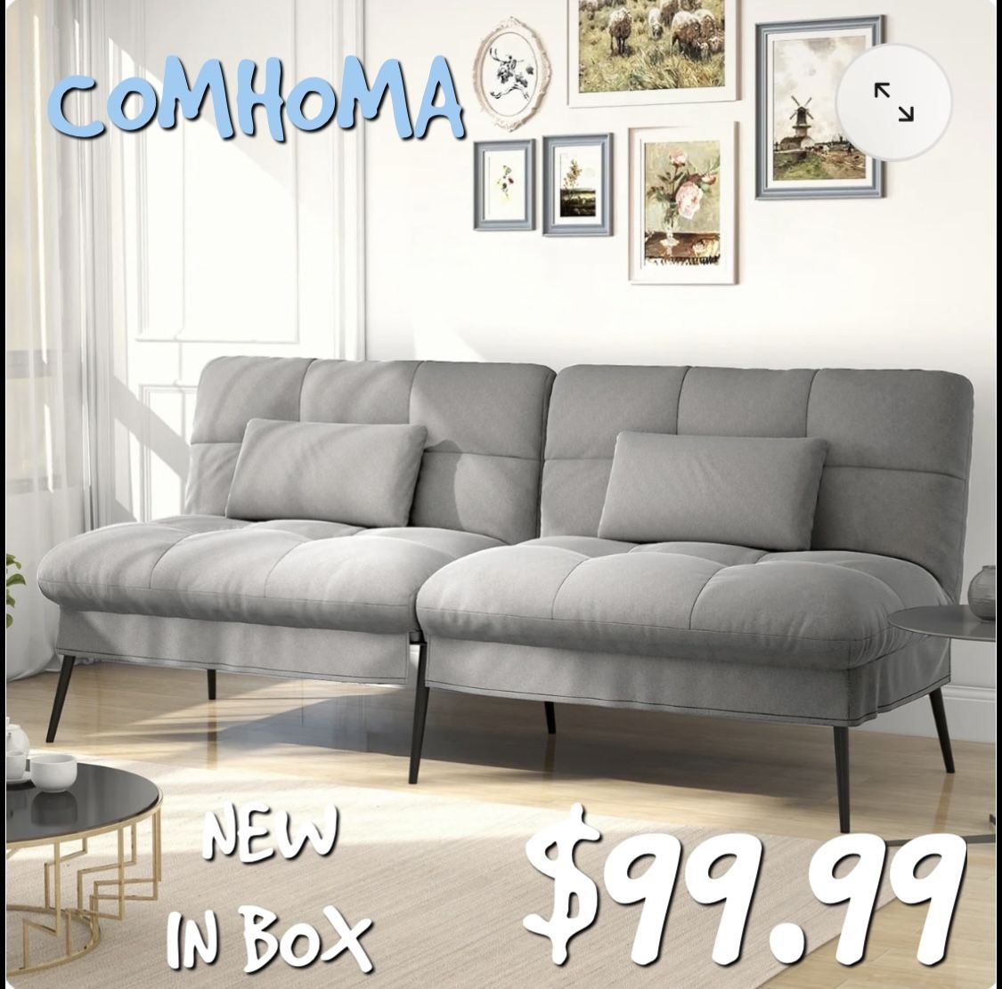 COMHOMA FUTON SOFA BED NEW FURNITURE