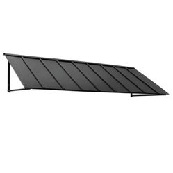 VEVOR Fixed Metal Awning 104 x 36 in, Window Awning Door Canopy Black