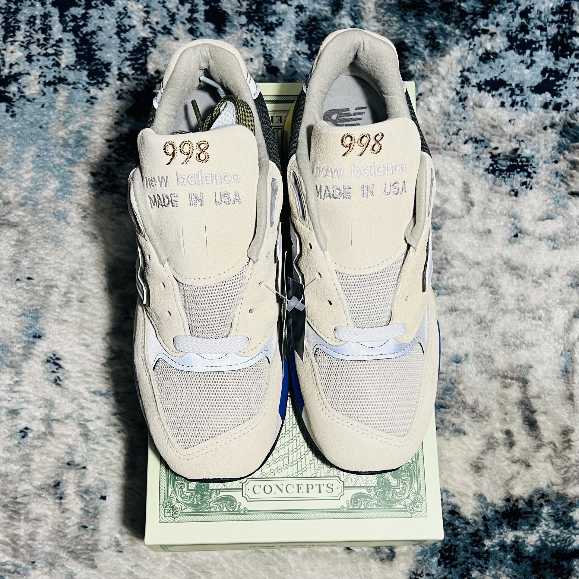 New Balance 998 X Concepts C Note 10th Anniversary Size