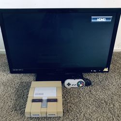 Original super Nintendo SNES console and controller Tv fully functional adult owned please read description check out Photos