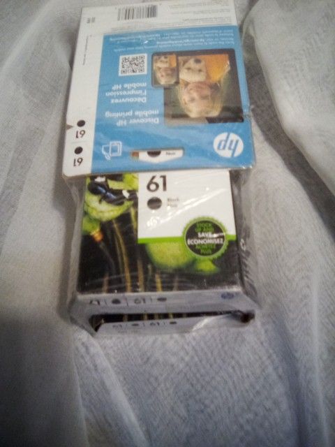 Genuine HP 61 Black Ink Twin Packs 4 Sealed!