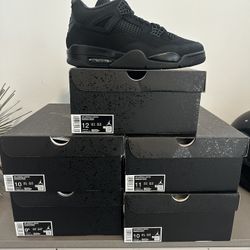 New Jordans Black Cats 4s Size 9 11 12 