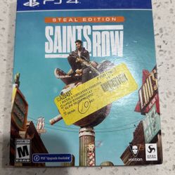 PS4 Game Saints Row Steal Edition Brand New