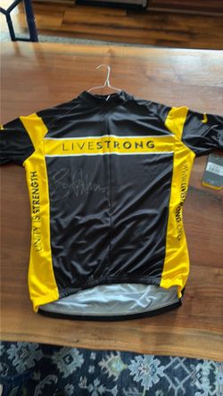 Nike Livestrong cycling jersey featuring  Lance Armstrong's signature