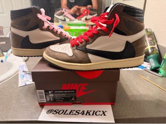 Air Jordan Retro 1 High Og x Travis Scott “Mocha” Size 8.5