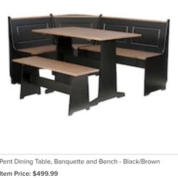 $300 OBO Brand New Bench Dining Room Set$300