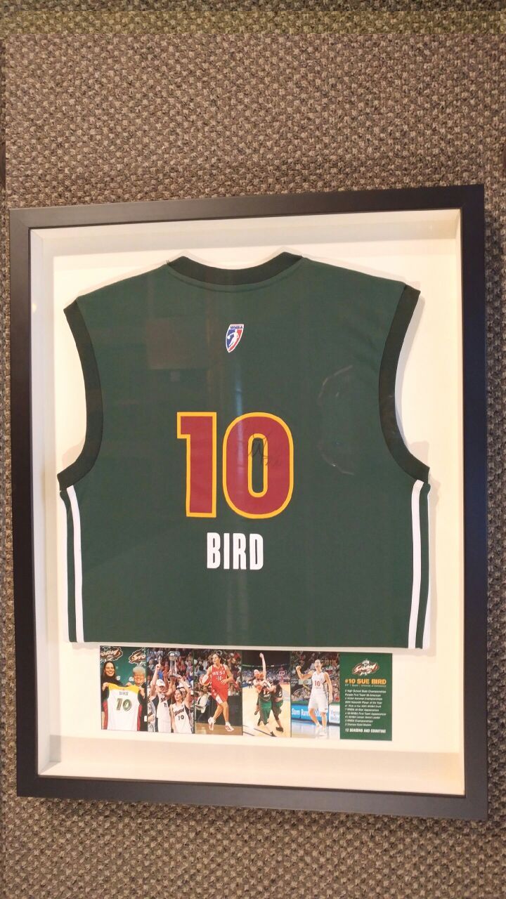 Sue Bird Jersey Professionally framed autographed Seattle Storm
