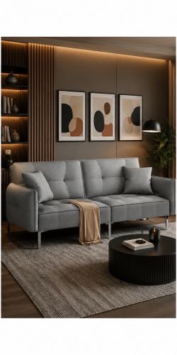 Sofa bed  futon  grey color