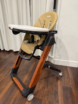 Peg Perego siesta highchair WOOD TRIM