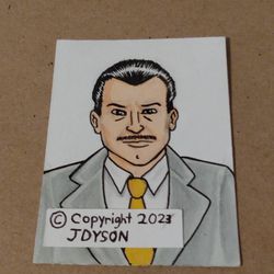 Vince McMahon Sketch Card by JDyson