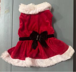 Dog Size M Santa Dress Christmas Costume just $5