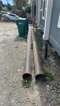 20 feet long steel pipe, 10 inch