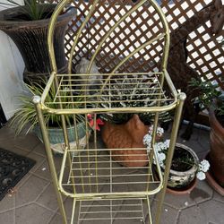 Vintage 80’s Brass Plant Stand 