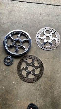 Brake rotors and pulley $300