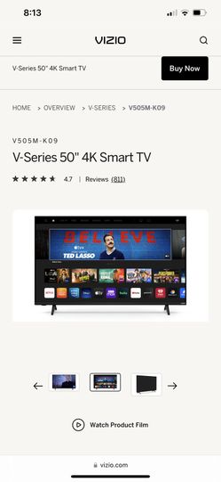 Vizio 50” 4k Smart TV