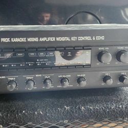 akj 7076 professional karaoke mixing amplifier with digital key control and echo