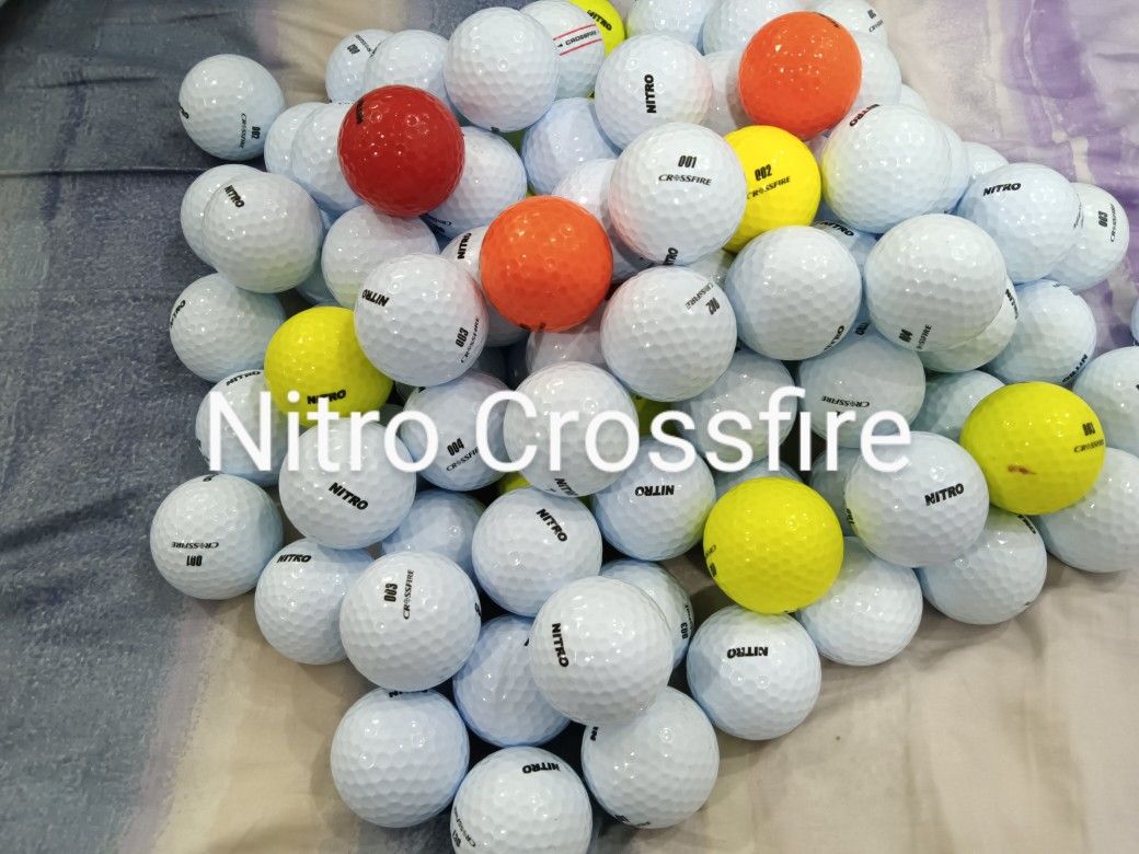 100 Used Nitro Crossfire Balls In Excellent Condition NM To 4A 