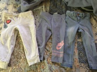 Big bag of toddler girl clothes size 18-24 & 2T like new
