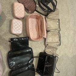 victoria secret make up bags & ulta jewelry bags