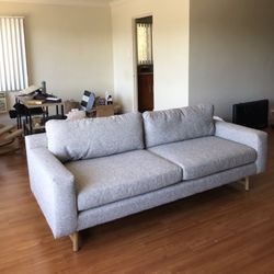 West Elm, Eddy Sofa, Gray, 82" 