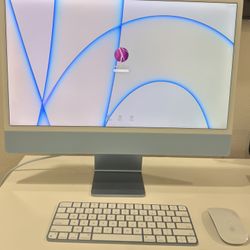 Apple iMac 24” M1 2021 Blue – Like New Condition