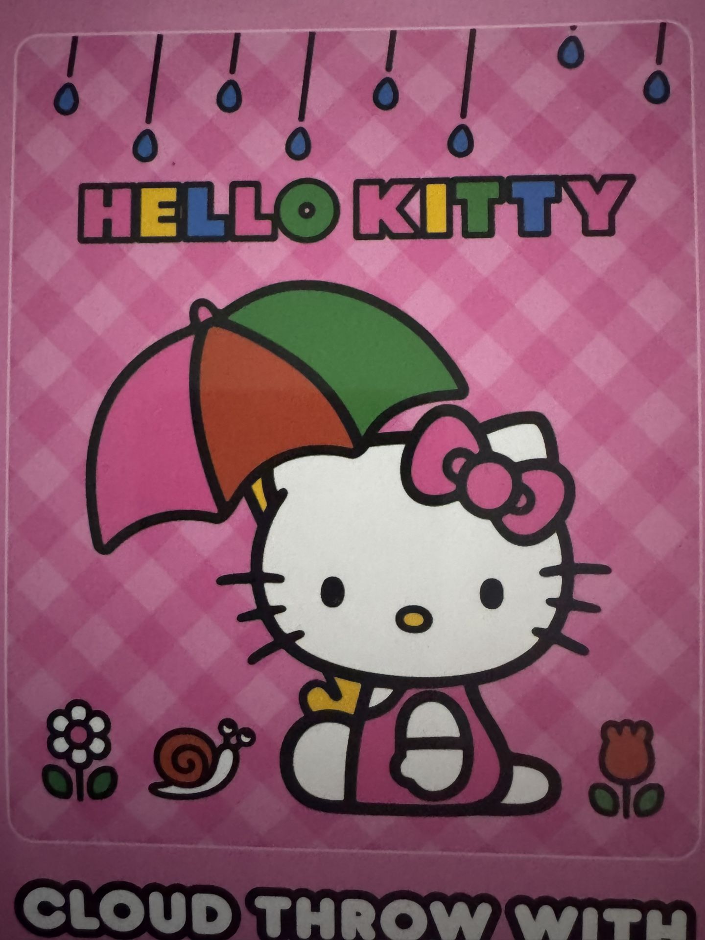 Hello Kitty Plush Throw/Blanket, Size 50”x60" $25