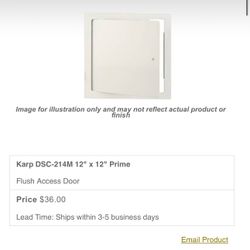 Access Door 12”x12” 