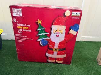 8ft Home Accents Holiday LED Collapsible Santa - Yard Decor