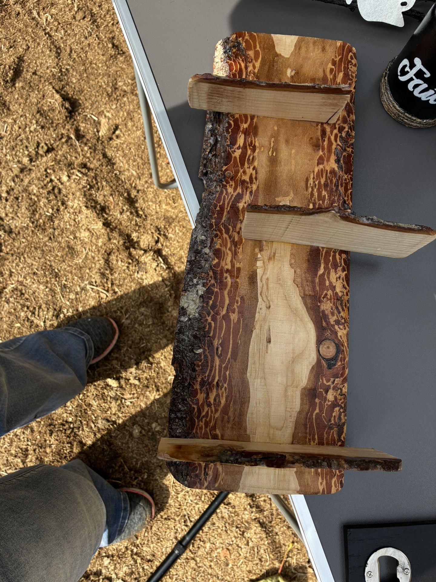 A wood shelf