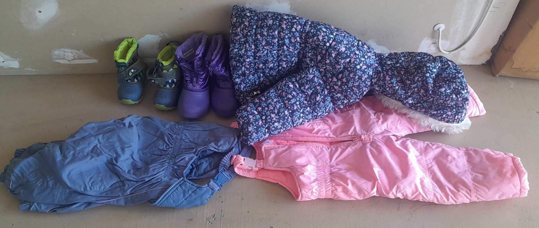 Kids Snow Suit And Snow Boots