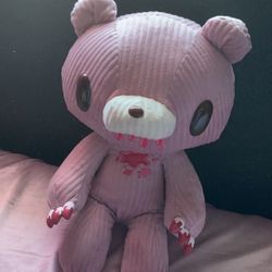 Pink Corduroy Gloomy Bear Plush
