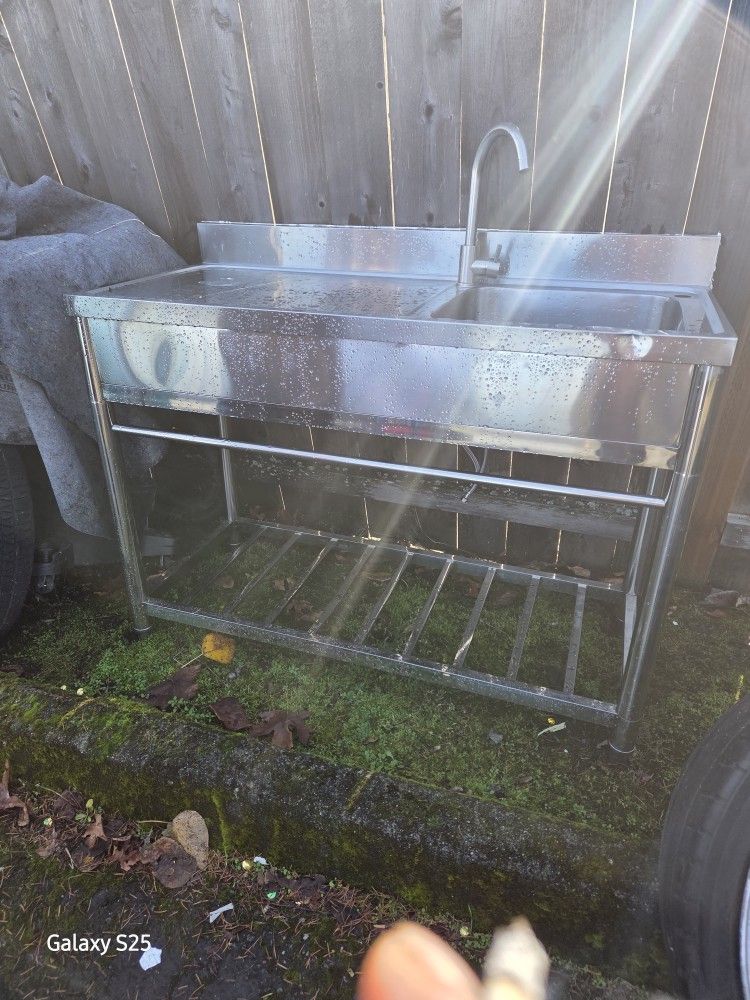 Stainless Steel Sink For Shop Or Patio 
