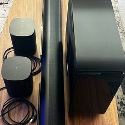 Sonos Arc Soundbar, Sonos Sub Gen-3 And Two Sonos Play1 