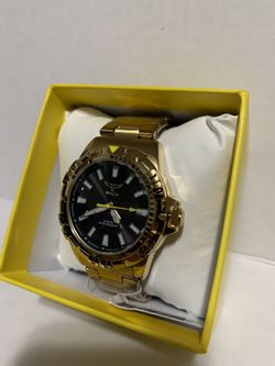 Invicta Specialty Men’s 42mm Gold Tone Watch Black Dial