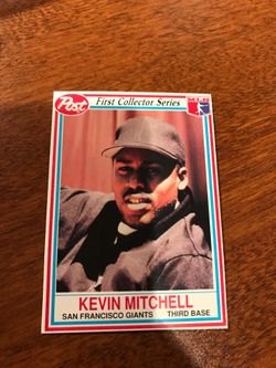 1990 Post Cereal Kevin Mitchell San Francisco Giants Baseball card