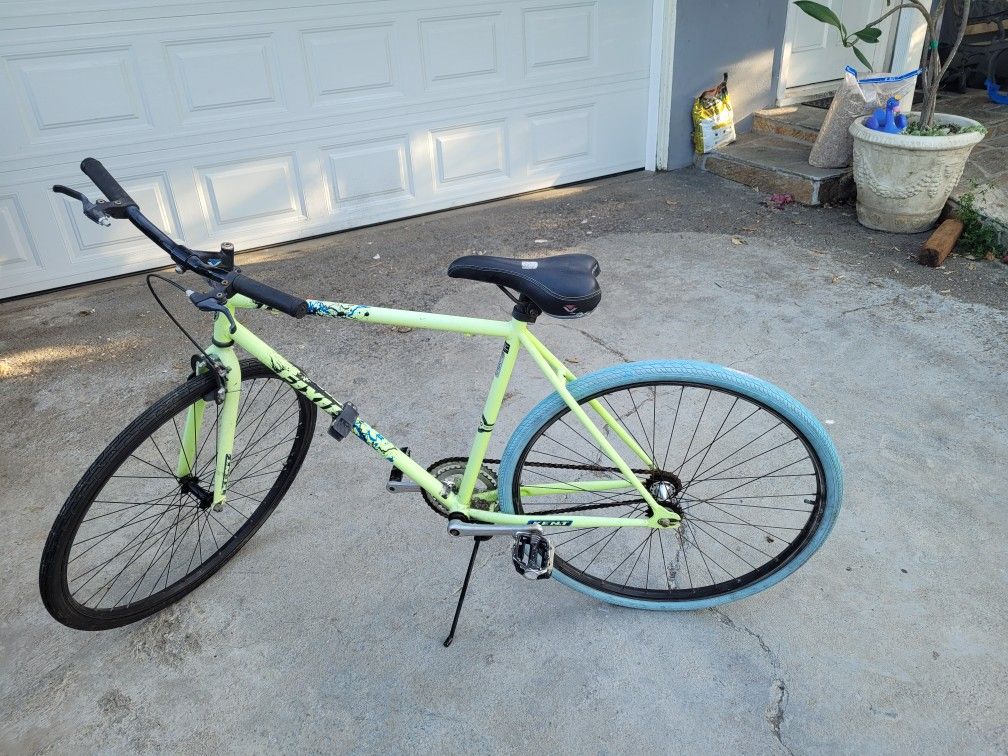 Road bike kent FIXIE green Bicycle