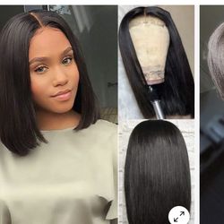 Bob Silky Human Hair Wig 