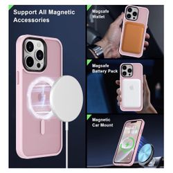 Magnetic Case for iPhone 12 Pro Max pink