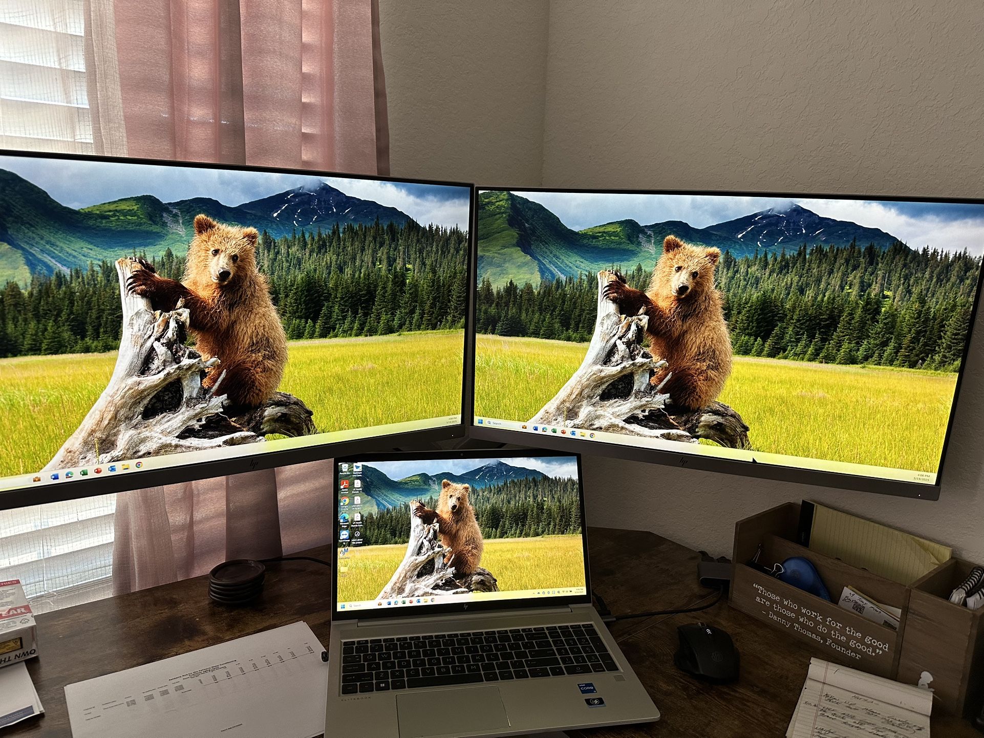 Twin HP Monitor Setup