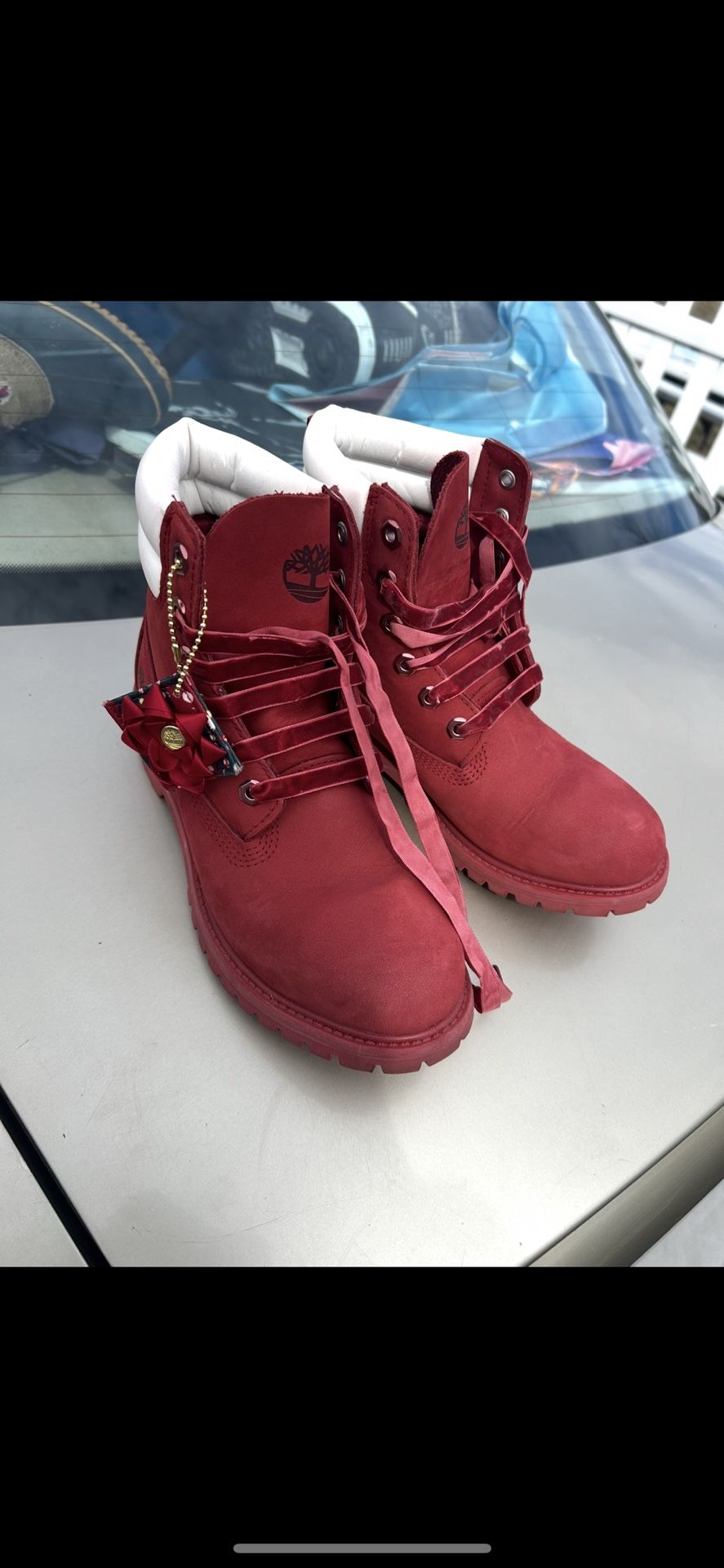 Red Timberland Boots