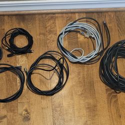 Coaxial Cables, Splitter And Double F Connectors